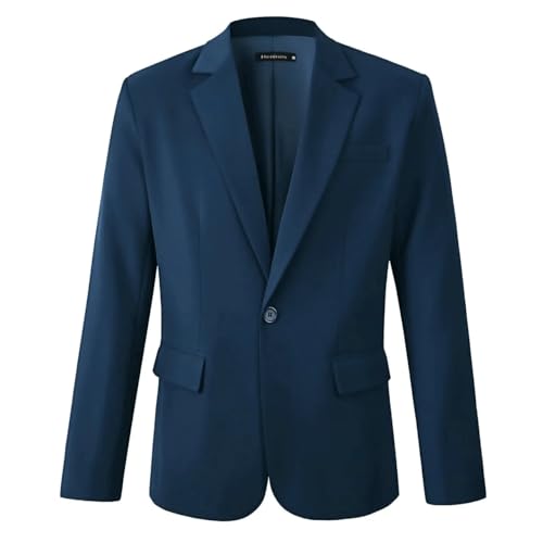 Beninos Mens Sport Coat Casual Blazer One Button Business Suit Jacket