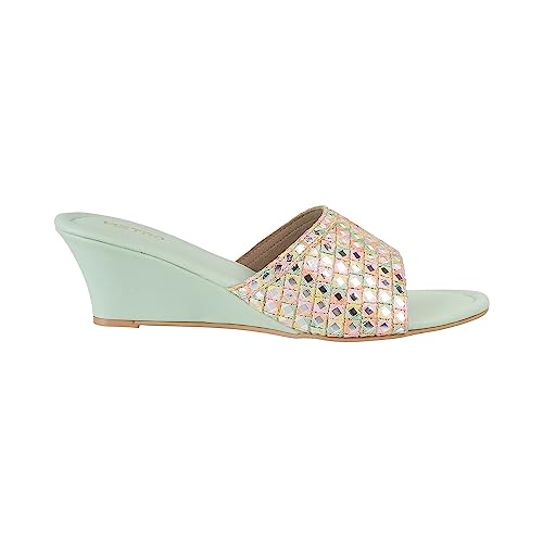 Image of Metro Women Wedge Heel Fashion /Ethnic Sandal