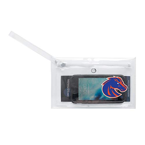 Image of Littlearth - LIWXY NCAA Boise State Broncos Unisex Ncaancaa Ticket Wristlet, Clear, 9 inch by 5.25 inch