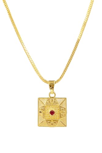 Image of Handicraft Kottage 1gm 22Ct gold plated Pandent /Necklace /Jewellery Set /Fashion jewellery /Chain for Women Girls