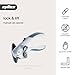Zyliss Lock N' Lift Can Opener with Lid Lifter Magnet - Manual Opener with Locking Mechanism - Easy-to-Turn - Magnetic Can Opener - White/Gray