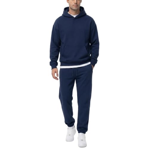 ENOSKY Men 2 Piece Sweatsuit, Soft Long Sleeve Tracksuit Casual Outfits - image 1