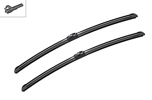 Image of BOSCH 3397009053 AeroTwin Wiper Blades - Set of 2 (24 inch& 24 inch) Side Lock 19mm | Driver and Passenger Side Original Equipment Replacement Blades