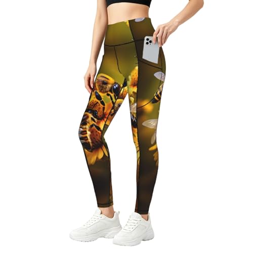 Leggings con bolsillos prácticos y ajuste elástico para fitness