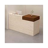 Rezeptionstisch aus Walnussholz, mit Schublade, 100 cm, für Damenbekleidungsgeschäfte, Schönheitssalons, Friseurläden, stilvolle und funktionale Büromöbel