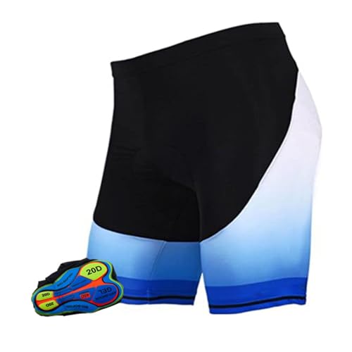 Pantalones Cortos de Ciclismo para Hombre Negro XXXL miniatura 1