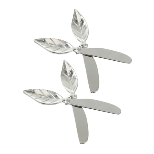 Zerodeko 4piezas Cuchillo De Mantequilla De Aleación Para Untar Mantequilla Queso y Mermelada Para Sándwiches y Desayunos