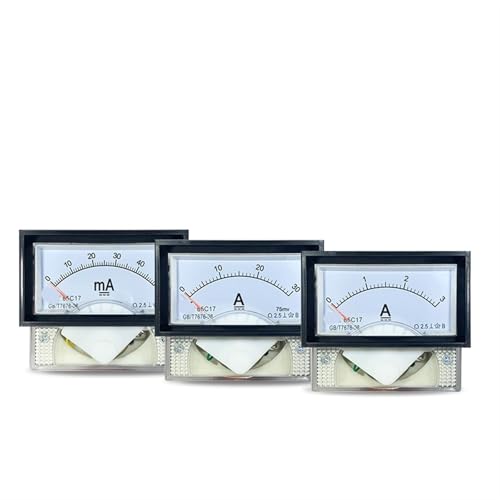 Ampèremètre CC à aiguille instrument de circuit continu 100A rectangulaire