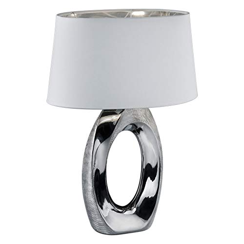 Lampada da tavolo Reality Taba su tavolo, Argento