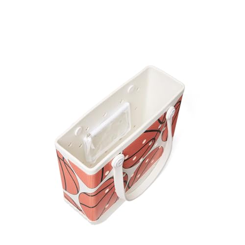 BOGG BAG - Medium Tote - Hoop Dreams - 15in L x 5in W x 12.5in H - Beach, Pool, Boat, Work, Sports - All Purpose EVA - Lightweight, Washable, Durable3