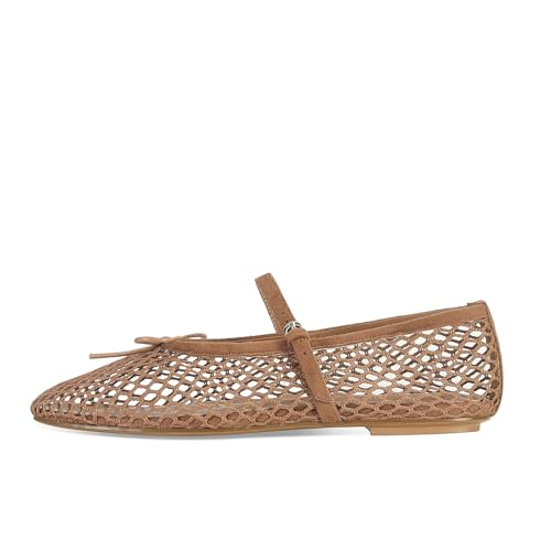 Image of MICIFA Women's Mesh Ballet Flats Fishnet Ballerina Flats Buckle Strap Mary Jane Causal Daily Dress Shoes