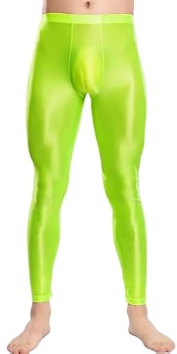 AIEOE - Pantalones de deporte para hombre, brillantes, para mujer, color negro, verde, M | Ya disponible en tu tienda friki favorita! En mundofriki.es!
