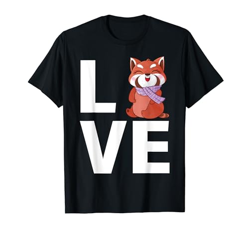 Red Panda Love Funny Cute Kawaii Red Panda Lover Girls Women T-Shirt