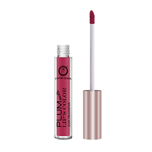 Image of Colors Queen Plum Matte Non Transfer, Water Proof, Liquid Lipstick (07 - Cherry Blossom, 7 ml)