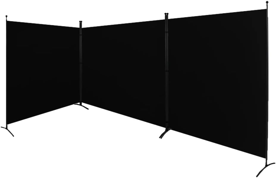 Steel-AID Triple-Panel Privacy Room Divider – Folding Partition Privacy Screen for Office, Classroom, Dorm Room, Kids Room, Studio, Conference - 216" x 72" - Easy to Assemble, Freestanding & Foldable