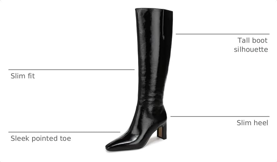 Image of Sam Edelman Women's Sylvia 2 Black Patent 7 Medium