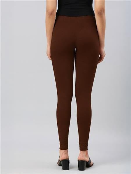 Image of JUNEBERRY Cotton Lycra Skinny Fit Leggings for Women & Girls (Sizes: S to 2XL) (Colors: Black, Beige, White, Grey, Brown, Pink & Wine)