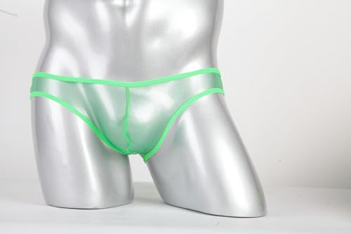 Men's Mesh Sheer Bulge Pouch Bikini Briefs Panties Low Rise See Through Underwear2