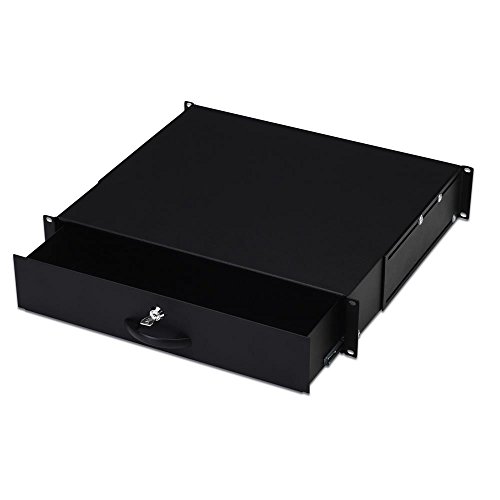Bandeja para documentos 19 pulgadas bloqueable para proteger terminales en rack de servidores