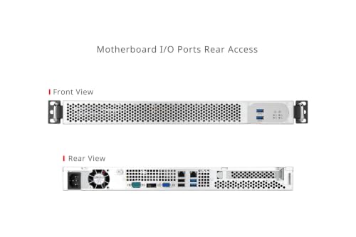 Image of InWin 1U Short-Depth rackmount Server Chassis RF100-S450 with 450W PowerSupply