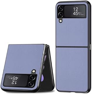 Puxssul for Samsung Galaxy Z Flip 5 Case, soft TPU artificial leather case,Extremely Light Ultra-Light Camera Protection leather Cover Case for Samsung Galaxy Z Flip 5(2023) (Yellow)