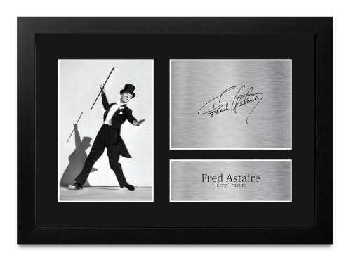 Memorabilia de Fred Astaire en Top Hat foto enmarcada A4 para coleccionistas
