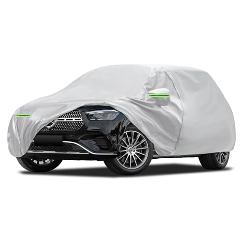 Image of Car Cover Fit for Mercedes Benz ML /GLE Class 250 280 300 320 350 450 (2006-2026), Migaven Waterproof Full Exterior Cover Sun Rain Protection with Door Zipper and Cotton Lining