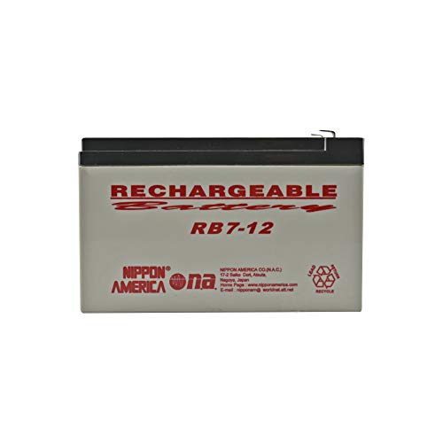 image for Nippon America RB7-12 Extra Powerful 12 Volt 7AH Sealed Rechargeable L