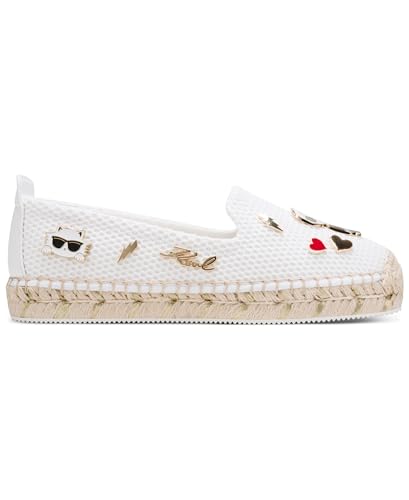 Image of Karl Lagerfeld Women's Michaela Slip on Espadrille Sandal with Pins