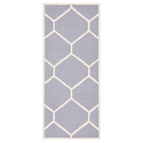 Image of Hand Tufted Wool Carpets Anti Shedding Rug Modern Carpets for Living Room Size 8x11 Feet