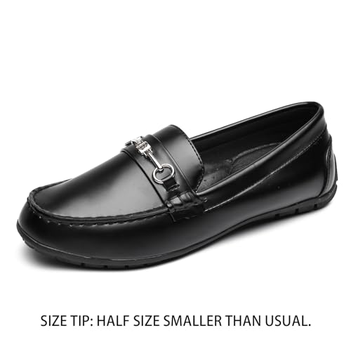 Image of BGSTGUDS Women's Wide Loafers Shoes Cute Dressy Shoes Ladies Comfort Slip Ons Work Shoes