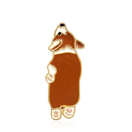 Ink2055 cartoon dog paw enamel brooch pin badge for denim jacket …