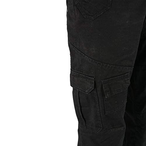 Milwaukee Leather MPM5590 Men's Black CE Armored Cargo Jeans Pants Reinforced w/Aramid by DuPont Fibers2