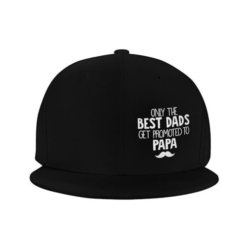 Only The Best Dads Get Promote to Papa Adjustable Outdoor Baseball Hat Flat Hat3