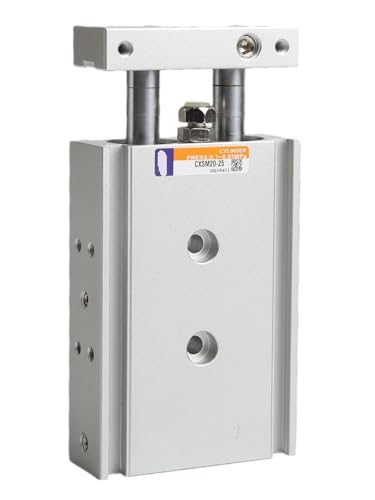 Cylindre pneumatique CXSM6 double effet double tige course 20mm - 3