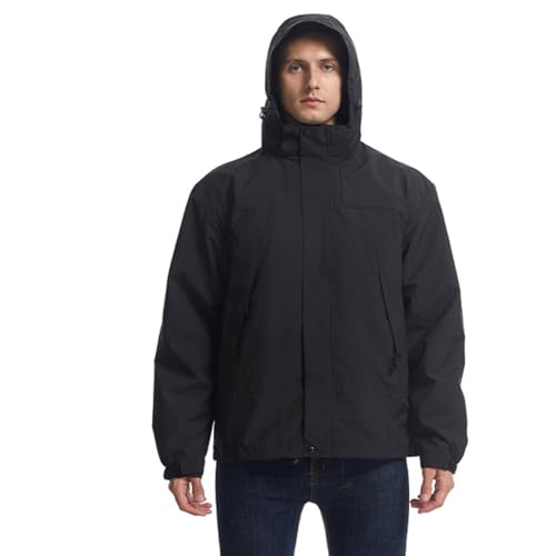 Veste de randonnée doublée contre le froid et la pluie pour rester au sec en extérieur