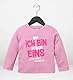 MoonWorks® Baby Langarm-Shirt 1. Geburtstag Ich Bin Schon 1 jetzt wird’s gefährlich Geburtstagsshirt Bio-Baumwolle Mädchen rosa 80/86 (10-15 Monate)