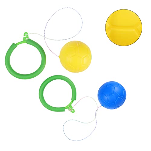 KICHOUSE 2Pcs Jumping Balls Fun One Legged Bouncy Ball for Fitness Playtime Safe Material for Outdoor Activities for Boys