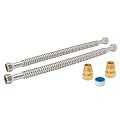 Eastman Electric Water Heater Installation Kit, 3/4 x 18 Inch Corrugated Stainless Steel Water Heater Connectors, 48281