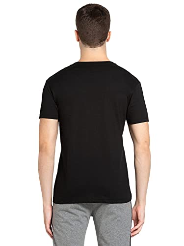 Image of Jockey V-Neck Regular Fit 2726 Black Men Half Sleeve T-Shirt (Medium)