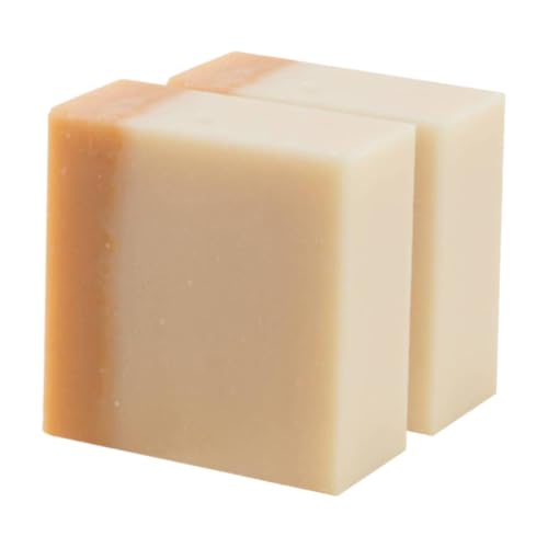 VALICLUD 2 Piezas Jabon Hecho a Mano Barra De Champú Jabones Naturales Para Mujeres Jabón Casero Jabon De Baño Jabón En Barra Natural Para Mujer Jabones De Baño Barras De Ducha Beige Miel