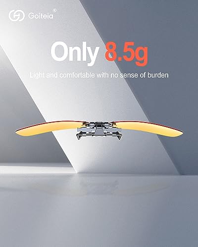 Goiteia Polarised Clip on Night Driving Glasses UV Protection for Men Women Flip up,Anti Glare from Headlights/LED Bulbs3