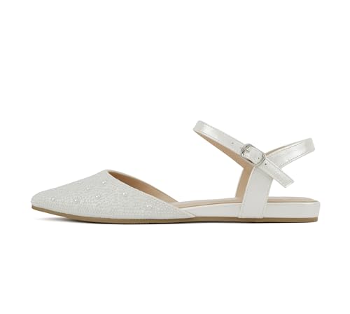 Image of Delicious Victoria ~ Women Pointed Toe Slingback Flat Bridal Dress Pumps