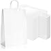 Robin Goods® 25x weiße Papiertüte mit Henkel, Geschenktüten aus Kraftpapier, Henkeltragetasche, Papiertaschen zum Verpacken und Verschenken von Mitgebseln (weiß - 32x23x10cm - 25 Stück)
