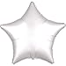 Produktbild Amscan 3859101 - Standard Folienballon Satin Luxe White, Stern, 43 cm, Luftballon, Heliumballon
