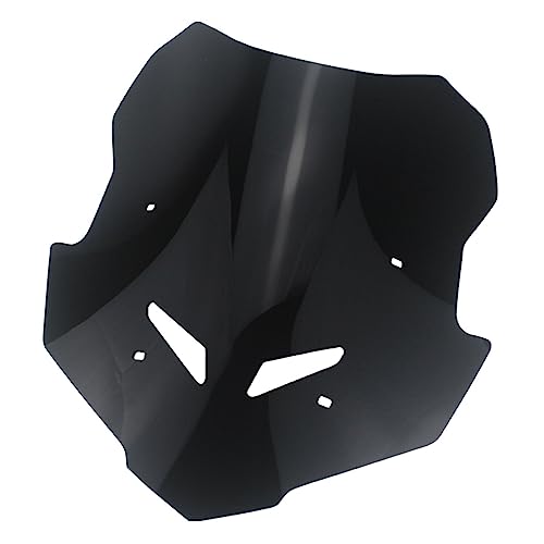 PINNKL Windschild Motorrad Windschutzscheibe Windschutz Windabweiser Für Yamaha Für MT-09 Für Tracer 9 Für GT-9 2021 2022 Spoiler (Farbe : Schwarz)