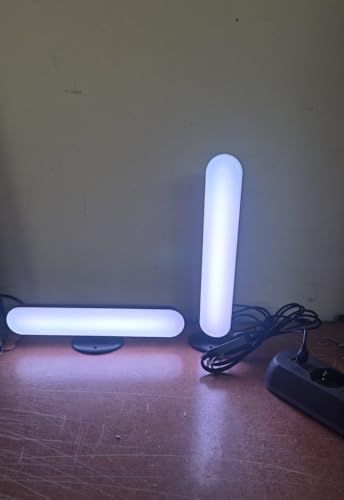 Lampada da scrivania intelligente con controllo APP WiFi, compatibile con Alexa e Google, colori bianchi e RGB regolabili, lampada da gioco, casa e ufficio-colorazione casuale