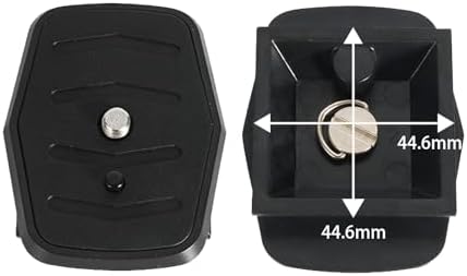 2-Pack Universal Quick Release Plate Set for Velbon Tripods, Compatible with CX-444, CX-888, CX-460, DF-50 - Durable, Easy-to-Use Quick Release System for Efficient Photography (44.6 * 44.6mm) image 5