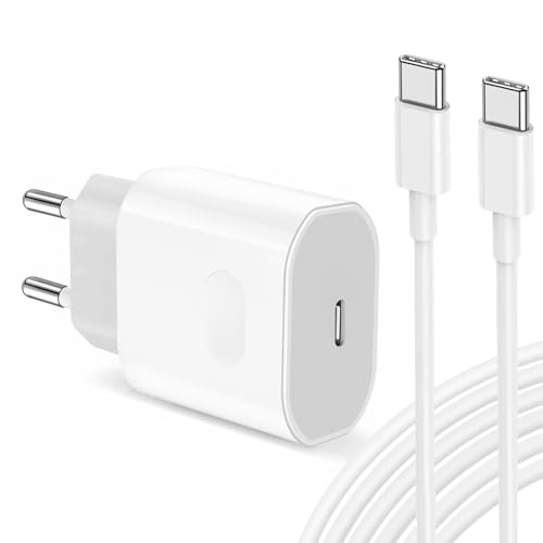 40W USB C Ladegerät Ladekabel für iPhone 17/17 Pro/17 Pro Max/17 Air, iPhone 16 15 Pro Max/16e/Plus,USB C Adapter Kabel für iPad,2M Schnellladekabel mit Stecker Netzteil Charger Schnellladegerät