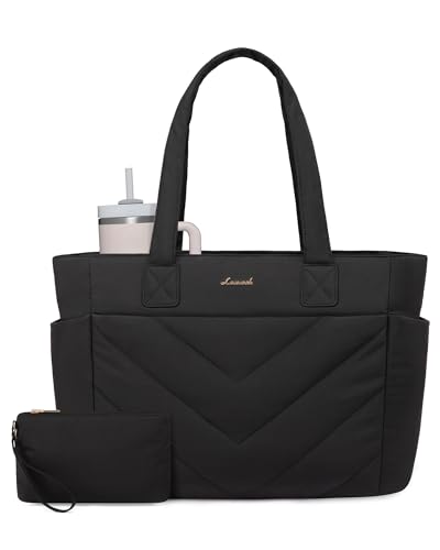 LOVEVOOK Quilted Laptop Tote Bag